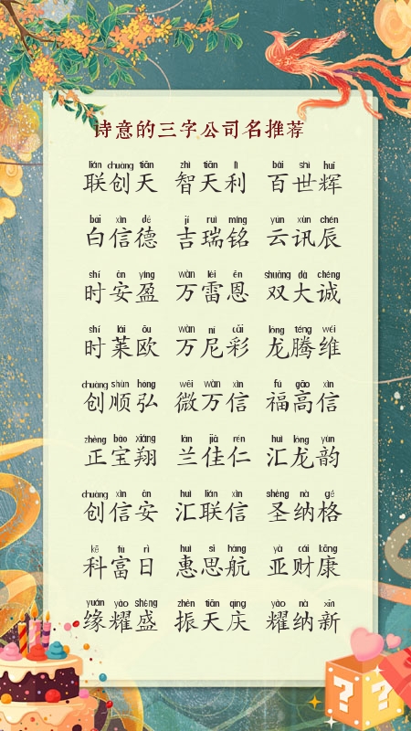 2025年公司起名大全