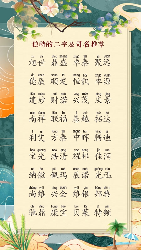 2025年公司起名大全