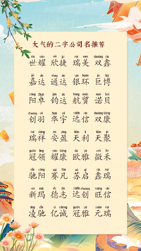公司企业取名大全