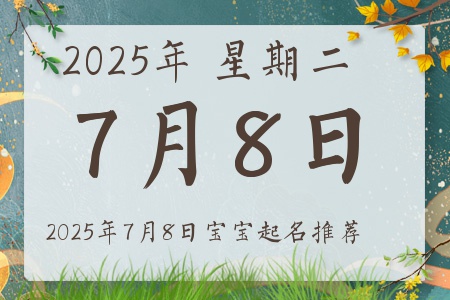 2025年7月8日出生的宝宝五行缺什么