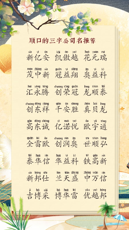 商业管理有限公司取名