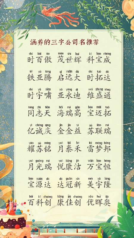 餐饮公司名字大全